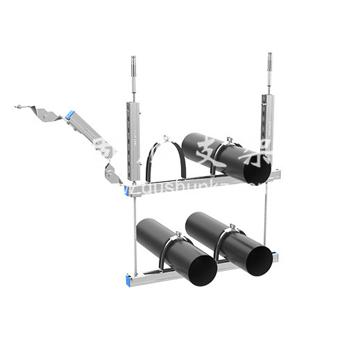 多水管組合側(cè)向抗震支架